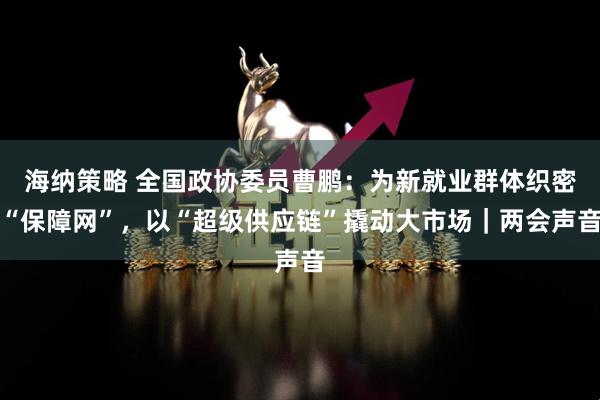 海纳策略 全国政协委员曹鹏：为新就业群体织密“保障网”，以“超级供应链”撬动大市场｜两会声音